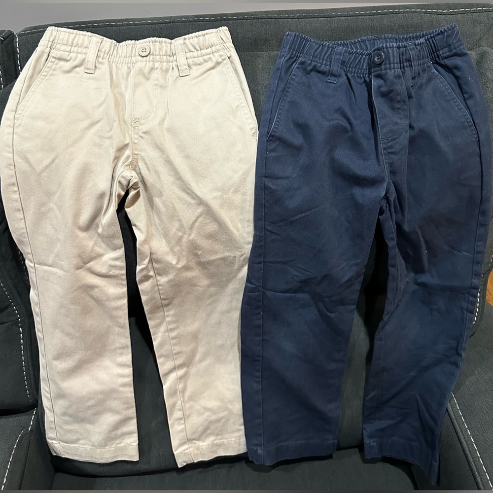 Two Pairs of Nautica pants with elastic waistband